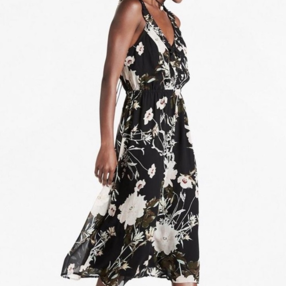Lucky brand floral ruffle dress
